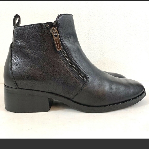 Cole Haan Oak Double Zipper Leather Ankle Boot - Picture 3 of 5